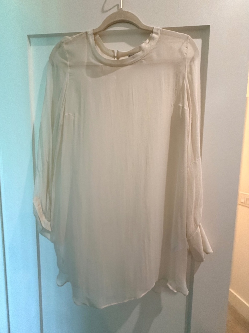 Brunello Cucinelli Silk Sheer Blouse - Size Small